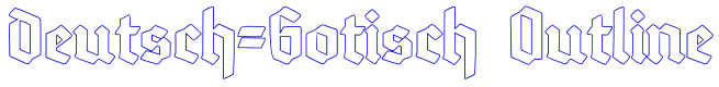 Deutsch-Gotisch Outline 字体